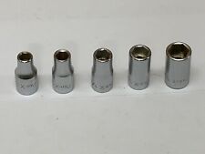 Par-X 3/16" 7/32" 1/4" 9/32" and 11/32" UH 6, 7, 8, 9 and 11 sockets (set of 5) for sale  Shipping to South Africa