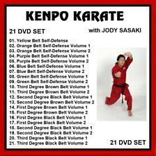 KENPO KARATE Training Series 21 DVD Set de autodefensa amarillo a negro cinturón sasaki segunda mano  Embacar hacia Argentina