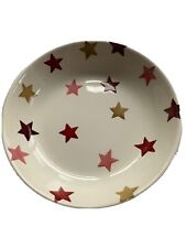 Emma Bridgewater pink and gold stars small pasta bowl for sale  UK