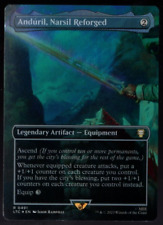 Anduril, Narsil Reforged 0491 Borderless Rare Foil Lord of the Rings MTG NM for sale  Shipping to South Africa