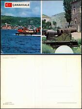 Çanakkale multi-screen map with 2 local views, including small ferry 1980, used for sale  Shipping to South Africa