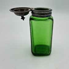 Botella de vidrio verde vintage Duraglas con tapa abatible muy rara 4 OZ mostaza? MCM segunda mano  Embacar hacia Argentina