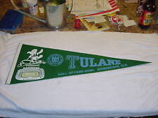 Banderín de colección Tulane Green Wave Hof Juego Verde Años 60 Tamaño Completo, ¡COMO NUEVO!¡! segunda mano  Embacar hacia Argentina