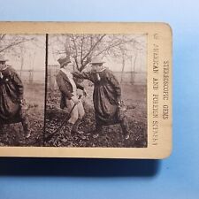 Victorian sport stereoview for sale  TELFORD