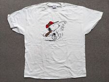 Camiseta esportiva masculina vintage Snoopy XL branca beisebol anos 2000 Y2K comprar usado  Enviando para Brazil
