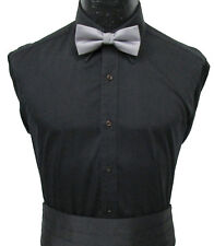 Men's Black Dress Shirt Laydown Collar Tuxedo Wedding Prom Mason Formal Cheap for sale  Shipping to South Africa