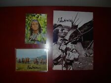 Pierre Brice : 3 autografy WINNETOU Karl May ORYGINALNY AUTOGRAF podpis !! na sprzedaż  PL