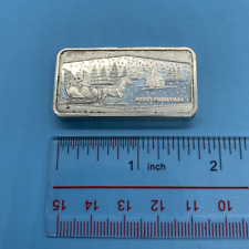 Barra de plata de Navidad de 15 granos American Royal Mint (LO1004543) segunda mano  Embacar hacia Argentina