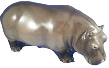 Vintage Nymphenburg Porcelana Hippo Estatuilla De Figura Porzellan Hipopótamo comprar usado  Enviando para Brazil