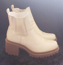 Usado, Botas femininas vintage retrô Y2K casca de ovo couro envernizado falso Diba tamanho 9,5M comprar usado  Enviando para Brazil