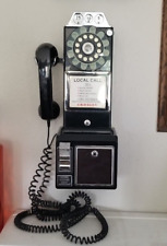 Crosley Replica 1957 Black Public Telephone Push Button Pay Phone missing key for sale  Shipping to South Africa