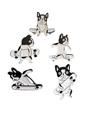 Boston terrier skateboarding for sale  SWANSEA