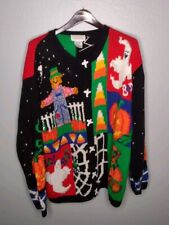 Cardigã feminino Alexandra Bartlett malha feia suéter Halloween 2X A comprar usado  Enviando para Brazil