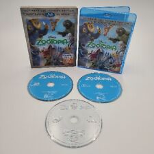 Disney Zootopia 3D Blu-Ray DVD Digital HD, 2016, Conjunto de 3 Discos Capa Lenticular comprar usado  Enviando para Brazil