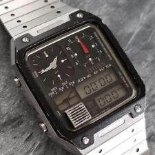Relógio masculino Citizen Ana-Digi Temp vintage 1983 com manutenção pulseira original RARO, usado comprar usado  Enviando para Brazil