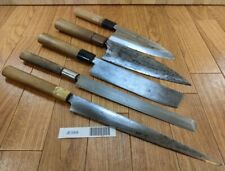 Juego de 5 cuchillos de cocina para chef japonés YANAGIBA DEBA NAKIRI de Japón JE589 segunda mano  Embacar hacia Argentina