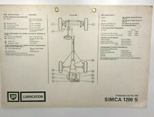 Vintage lubrication chart for sale  ROSSENDALE