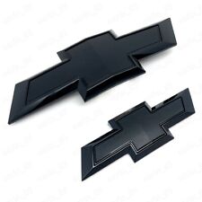 NOVO 2015-2020 Chevrolet Tahoe Suburban Front & Rear Gloss Black Bowtie Emblemas comprar usado  Enviando para Brazil