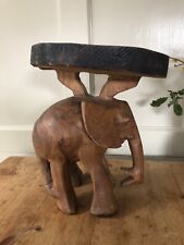 Carved elephant stool for sale  CANTERBURY