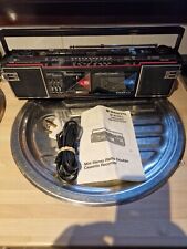 GRABADORA/RADIO DE CASSETTE DOBLE SANYO STERO GHETTO BLASTER DE COLECCIONISTAS RETRO segunda mano  Embacar hacia Argentina