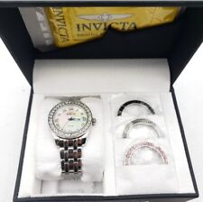 Relógio de pulso feminino Invicta Wildflower com 3 anéis de rosto intercambiáveis original comprar usado  Enviando para Brazil