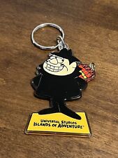 Vintage Rocky Bullwinkle Keychain Boris Universal Studios Island of Adventure for sale  Shipping to South Africa