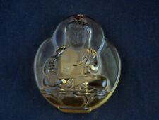Nice Pure Tibetan Natural Citrine Hand Carved *Sakyamuni Buddha* 佛 Pendant SS041 for sale  Shipping to South Africa