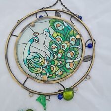 Stained glass peacock for sale  GLASGOW