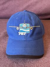 Used, Boeing 787 Dreamliner Jet Airplane Baseball Hat Adult Buckle Strapback Cap Blue for sale  Shipping to South Africa