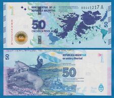 Argentina 50 Pesos P 362 ND 2015 UNC Sufijo "A" Conmemorativo Islas Malvinas segunda mano  Embacar hacia Argentina