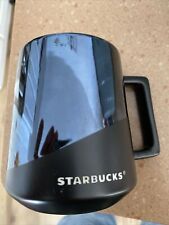 Caneca de café Starbucks preta fosca e cerâmica espelhada 14 oz 2017, usado comprar usado  Enviando para Brazil