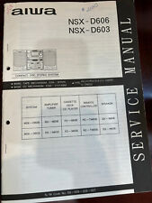 Manual de servicio AIWA NSX-D606 NSX-D603 RX-N606 FD-N606 252 1785 **ORIGINAL** segunda mano  Embacar hacia Argentina