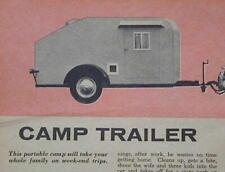 Trailer de viagem acampamento 10' 1956 como construir planos *Boxy Tear Drop, usado comprar usado  Enviando para Brazil