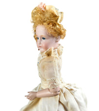 Usado, Reprodução antiga boneca bisque moda francesa 8,5" olhos de vidro corpo BJD comprar usado  Enviando para Brazil