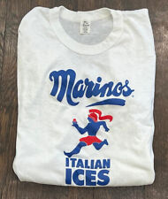 Camiseta de praia vintage anos 80 ponto único Marino's Italian Ice década de 1980 verão grande comprar usado  Enviando para Brazil