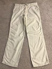 mens white linen trousers for sale  WIGAN