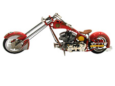 Orange County Choppers Fire Bike FD American Die Cast Motorcycle Collect 11x5" for sale  Shipping to South Africa
