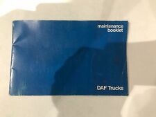 Daf trucks maintenance for sale  LONDON