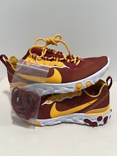 Used, Nike React Element 55 USC Trojans NCAA Sneakers CK4853-600 Size Men 6 / WMS 7.5 for sale  Shipping to South Africa