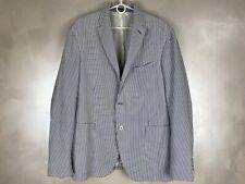 SCABAL Weekend Striped Men's Blazer Blue White Jacket Sz 58R (48R) for sale  Shipping to South Africa