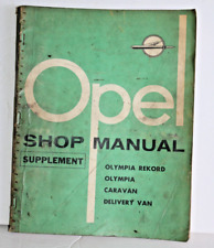 1958 Opel Olympia Rekord Olympia Caravan Delivery Van Service Shop Repair Manual for sale  Shipping to South Africa