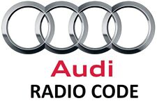 Audi code radio for sale  Shipping to Ireland