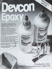 Du-Bro Devcon Epoxy Vintage 1989 Print Ad Ephemera Wall Art Decor for sale  Shipping to South Africa