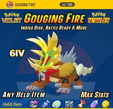 6IV Gouging Fire ⚡ Disco Índigo ⚡ Pokemon Escarlate e Violeta | Pronto para Batalha, usado comprar usado  Enviando para Brazil