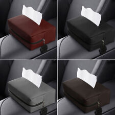 Usado, Caixa de tecido de carro de couro assento traseiro suporte suspenso apoio de braço caixa toalha estojo de armazenamento comprar usado  Enviando para Brazil
