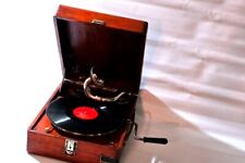 Vintage gramophone wooden d'occasion  Expédié en Belgium