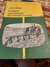Vintage John Deere f145h moldboard plows Owner's Operator's Manual for sale  Hazleton
