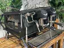 SAN REMO CAFE RACER 2 GROUP ESPRESSO COFFEE MACHINE BLACK COMMERCIAL BARISTA USE, used for sale  Shipping to South Africa