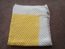 Crochet blanket yellow for sale  Shipping to Ireland