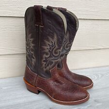 Double H Men's 9D Exotic Genuine Watersnake Brown Leather Cowboy Western Boots, used for sale  Shipping to South Africa
